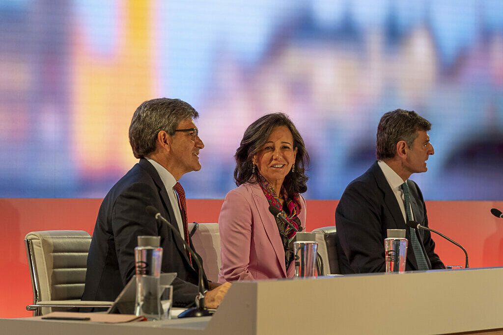 Ana Botín durante el Investor Day de Santander.