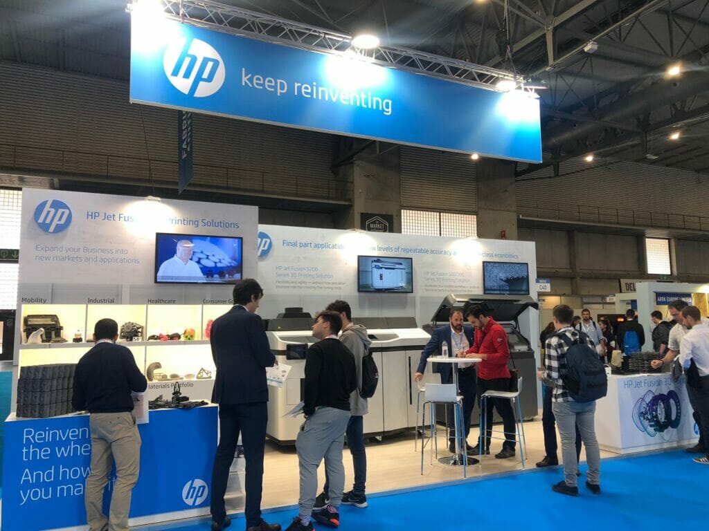 stand de HP en la feria INDUSTRY 2019