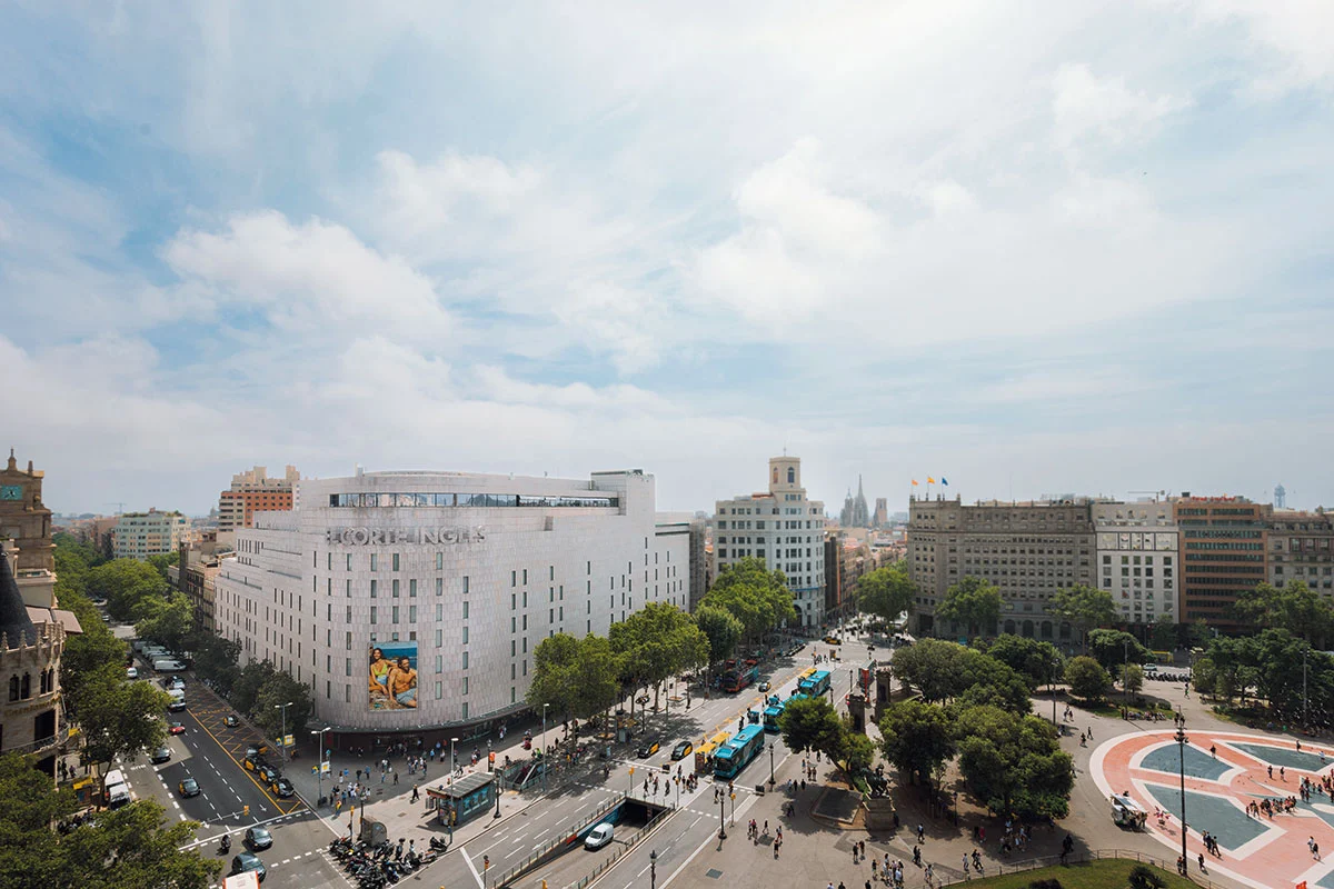 El Corte Ingles de Plaza de Cataluña.