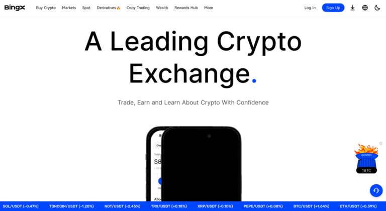 BingX exchange de criptomonedas