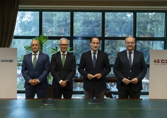 Unicaja ha renovado su acuerdo con la Confederación de Empresarios de Andalucía (CEA)