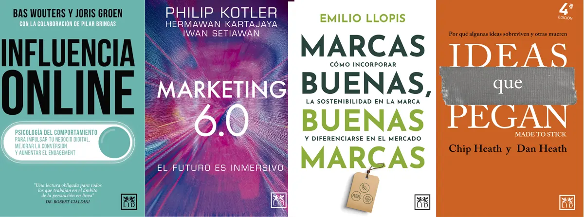 4 libros sobre marketing 