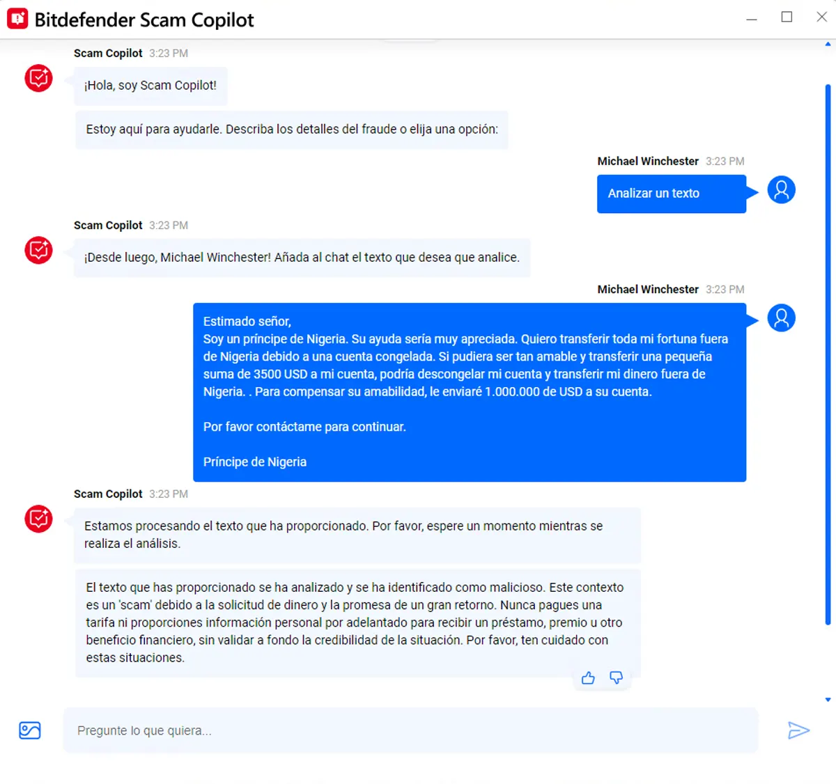 Bitdefender Scam Copilot