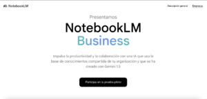 Notebook LM productividad empresas