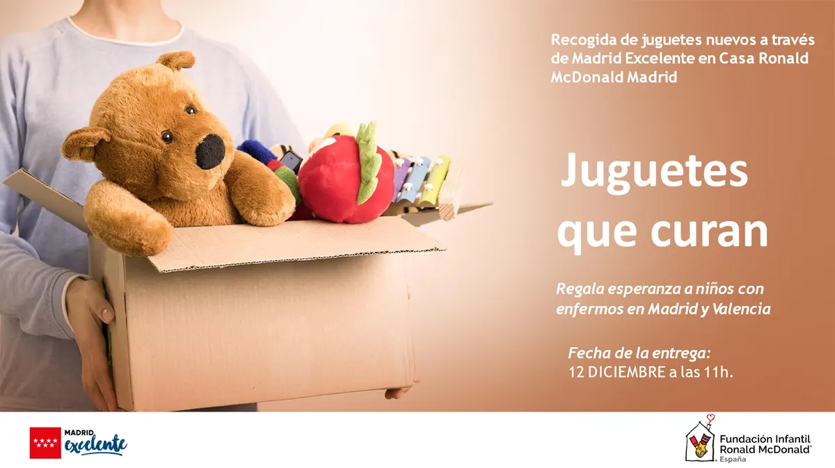 Madrid Excelente impulsa una recogida de juguetes con la Fundación Ronald McDonald