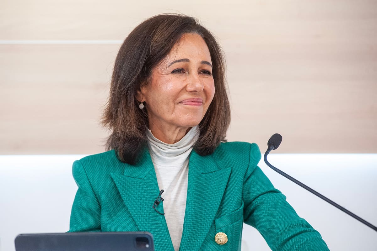 Ana Botin en la presentación de resultados 2024